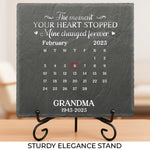 Custom Square Shaped Memorial Stone - Personalized Memorial Sympathy Gifts For Loss Of Mom, Dad - Never Gone Always Here
