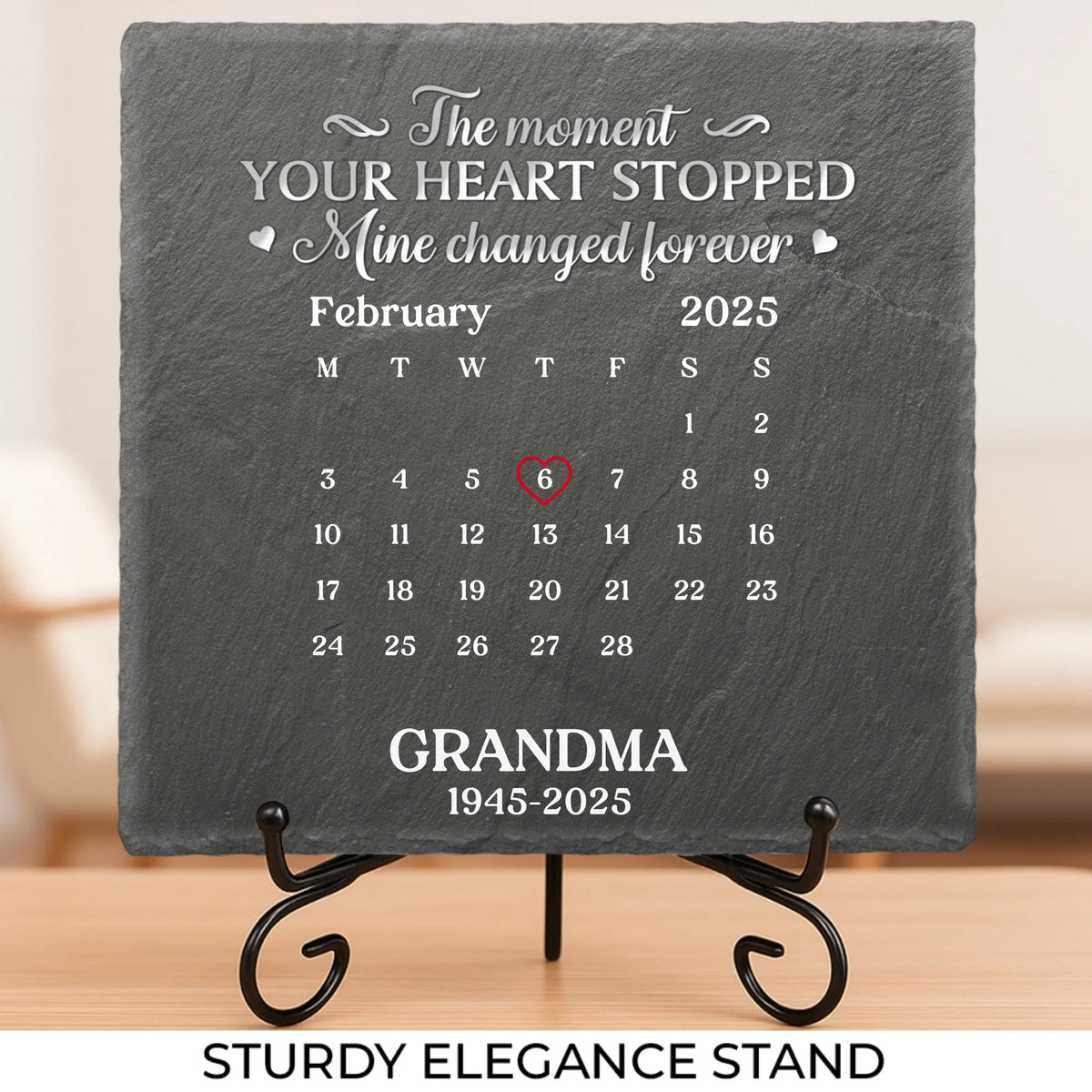 Custom Square Shaped Memorial Stone - Personalized Memorial Sympathy Gifts For Loss Of Mom, Dad - Never Gone Always Here