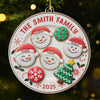 Custom Acrylic Ornament - Personalized Christmas Birthday Gifts For Mom, Dad, Brother, Sister, Kids - Happiness Is Homemade