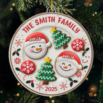 Custom Acrylic Ornament - Personalized Christmas Birthday Gifts For Mom, Dad, Brother, Sister, Kids - Happiness Is Homemade