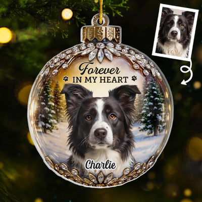 Custom Photo Acrylic Ornament - Personalized Pet Christmas Memorial Sympathy Gifts For Dogs, Cats - Every Star Carries Your Light