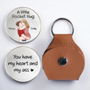 Custom Pocket Hug - Personalized Anniversary Wedding Gifts For Husband And Wife, Him And Her - Carry Love Everywhere You Go
