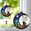 Custom Wood And Acrylic Suncatcher With Crystal Prism - Personalized Memorial Sympathy Gifts For Loss Of Mom, Dad - Forever In Our Loving Hearts