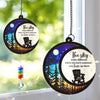 Custom Wood And Acrylic Suncatcher With Crystal Prism - Personalized Memorial Sympathy Gifts For Loss Of Mom, Dad - Forever In Our Loving Hearts