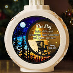 Custom Name Memorial Christmas Gifts - Personalized Candlelight Lantern Ornament