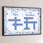 Custom Scrabble Horizontal Poster - Personalized Birthday Gifts For Mom, Grandma - Generations Held Together By Love
