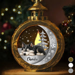 Custom Candlelight Lantern Ornament - Personalized Pet Christmas Memorial Sympathy Gifts For Dogs - Always Loved Beyond The Paw Prints