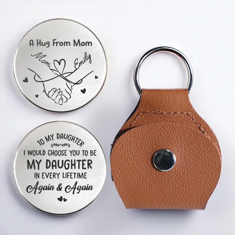 Custom Pocket Hug - Personalized Birthday Gifts For Mom, Son, Daughter - Keep Me Close