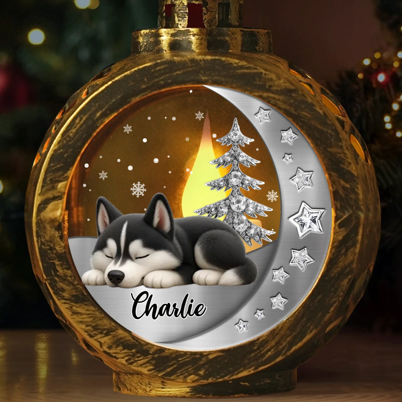 Custom Candlelight Lantern Ornament - Personalized Pet Christmas Memorial Sympathy Gifts For Dogs - Always Loved Beyond The Paw Prints