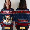 Custom Unisex Ugly Sweatshirt - Personalized  Christmas Birthday Gifts For Dog Lovers, Dog Dad And Mom - Life’s Ruff Without Me