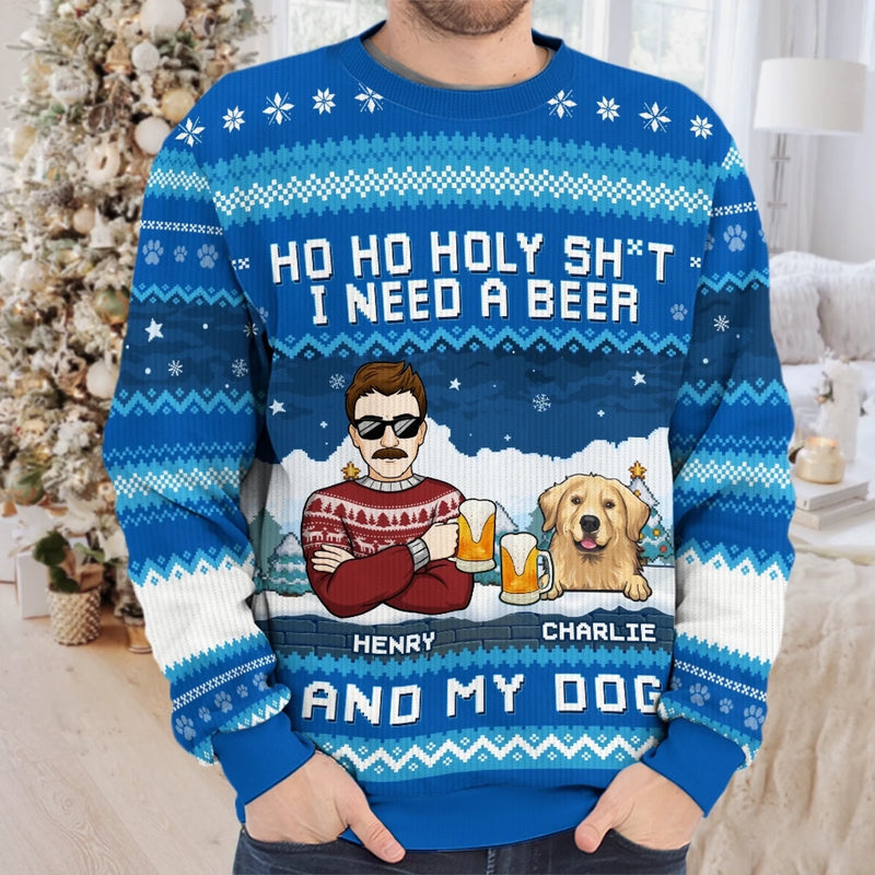 Custom Unisex Ugly Sweatshirt - Personalized  Christmas Birthday Gifts For Dog Lovers, Dog Dad And Mom - Jingle All The Paws