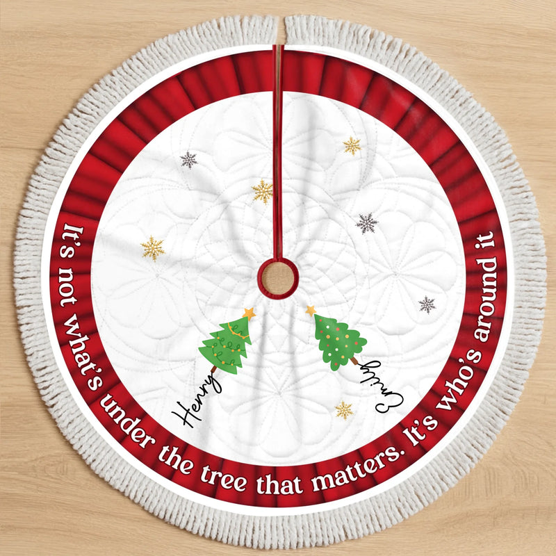 Custom Tree Skirt - Personalized Christmas Birthday Gifts For Mom, Dad, Brother, Sister, Kids - Where Our Memories Gather