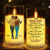 Custom LED Candle Light - Personalized Christmas Best Friend Birthday Gifts For Women, Besties, Sisters, BFF - Bestie Laughter Lights Up My Day
