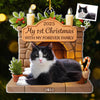 Custom Photo First Christmas Acrylic Ornament - Personalized Christmas Birthday Gifts For Dog Lovers, Dog Dad And Mom - Pets Make Life Brighter