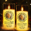 Custom Photo LED Candle Light - Personalized Christmas Memorial Sympathy Gifts For Loss Of Mom, Dad - Love Echoes Through Time And Memory