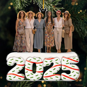 Custom Photo Acrylic Ornament - Personalized Best Friend Christmas Birthday Gifts For Women, Besties, Sisters, BFF - Best Friends, Best Year