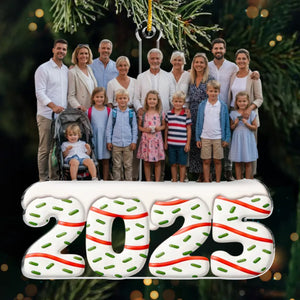 Custom Photo Acrylic Ornament - Personalized Christmas Birthday Gifts For Mom, Dad, Brother, Sister, Kids - Generations Of Love