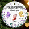 Custom Ceramic Ornament - Personalized Best Friend Christmas Birthday Gifts For Women, Besties, Sisters, BFF - Unbreakable Us