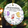 Custom Ceramic Ornament - Personalized Best Friend Christmas Birthday Gifts For Women, Besties, Sisters, BFF - Unbreakable Us