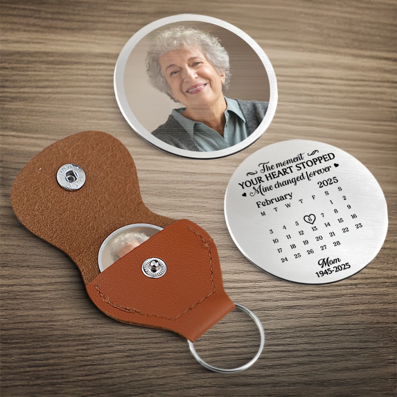 Custom Photo Pocket Hug - Personalized Memorial Sympathy Gifts For Loss Of Mom, Dad - Held By Your Love