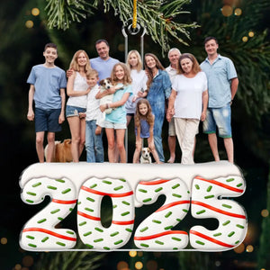Custom Photo Acrylic Ornament - Personalized  Christmas Birthday Gifts For Family, Dog Cat Lovers - Forever Together, Forever Love
