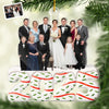 Custom Photo Acrylic Ornament - Personalized Anniversary Christmas Wedding Gifts For Husband And Wife, Him And Her, Family - Our Family Wedding