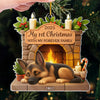 Custom First Christmas Acrylic Ornament - Personalized Christmas Birthday Gifts For Dog Lovers, Dog Dad And Mom - Forever Love For Dogs