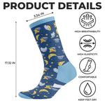 Custom Crew Socks - Personalized Birthday Gifts For Besties, Sisters, BFF, Family, Yourself - You Deserve Warm Toes