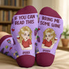 Custom Crew Socks - Personalized Birthday Gifts For Besties, Sisters, BFF, Family, Yourself - Happy Feet Happy Heart