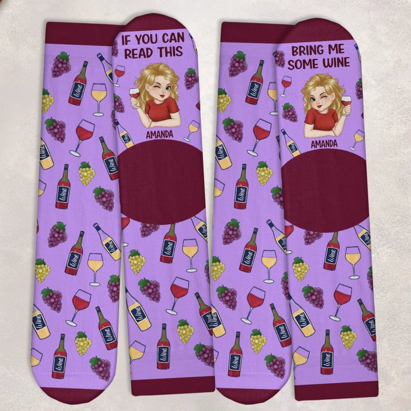Custom Crew Socks - Personalized Birthday Gifts For Besties, Sisters, BFF, Family, Yourself - Happy Feet Happy Heart