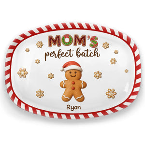 Custom Platter - Personalized Christmas Birthday Gifts For Mom, Grandma - A Recipe Of Love