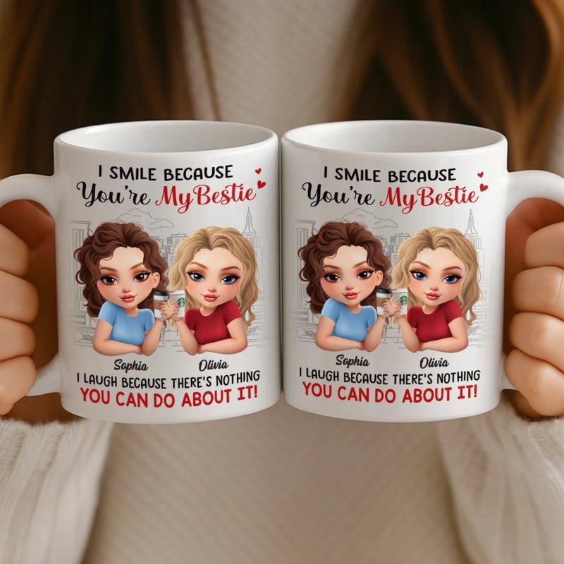 Custom Mug - Personalized Best Friend Birthday Gifts For Women, Besties, Sisters, BFF - Too Much Fun To Handle