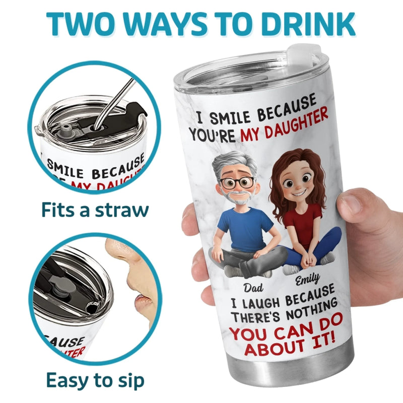 Custom Tumbler - Personalized Birthday Gifts For Mom, Dad, Daughter - Loved More Than Words