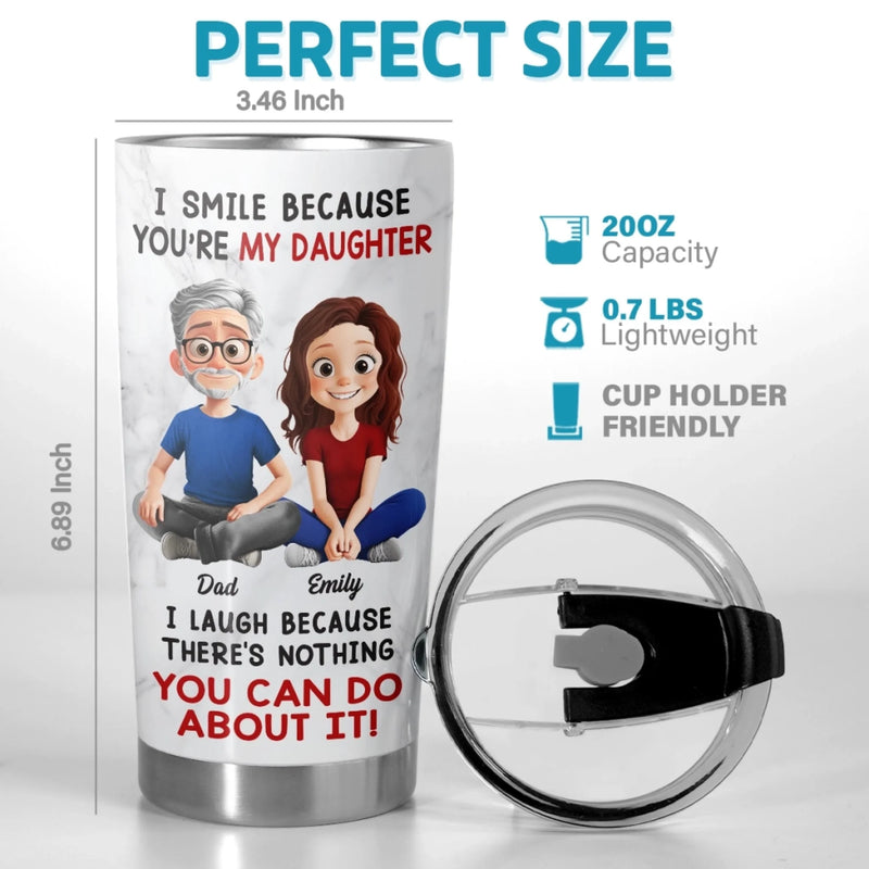 Custom Tumbler - Personalized Birthday Gifts For Mom, Dad, Daughter - Loved More Than Words