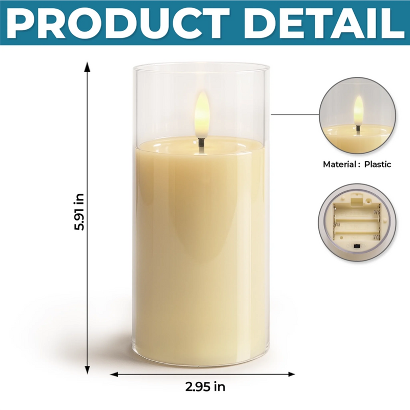 Custom LED Candle Light - Personalized Christmas Memorial Sympathy Gifts For Loss Of Mom, Dad - Your Light Still Guides Us