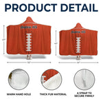 Custom Snuggle Blanket, Hoodie Blanket - Personalized Birthday Sport Gifts For Sports Fans, Sports Lovers - Born To Cheer Loud