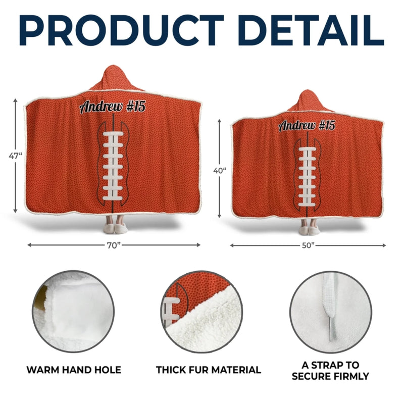 Custom Snuggle Blanket, Hoodie Blanket - Personalized Birthday Sport Gifts For Sports Fans, Sports Lovers - Born To Cheer Loud