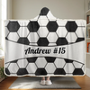 Custom Snuggle Blanket, Hoodie Blanket - Personalized Birthday Sport Gifts For Sports Fans, Sports Lovers - Born To Cheer Loud
