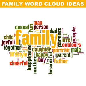 family word cloud