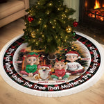 Custom Tree Skirt - Personalized Christmas Birthday Gifts For Mom, Dad, Brother, Sister, Kids - Home Feels Like Christmas