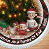 Custom Tree Skirt - Personalized Christmas Birthday Gifts For Mom, Dad, Brother, Sister, Kids - Together Our Hearts Shine Bright