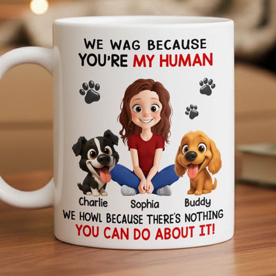 Custom Mug - Personalized Birthday Gifts For Gifts For Dog Lovers, Dog Dad And Mom - Powered By Paws And Love