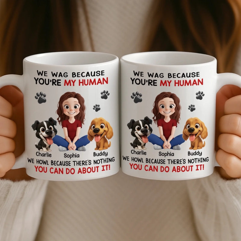 Custom Mug - Personalized Birthday Gifts For Dog Lovers, Dog Dad And Mom - Powered By Paws And Love