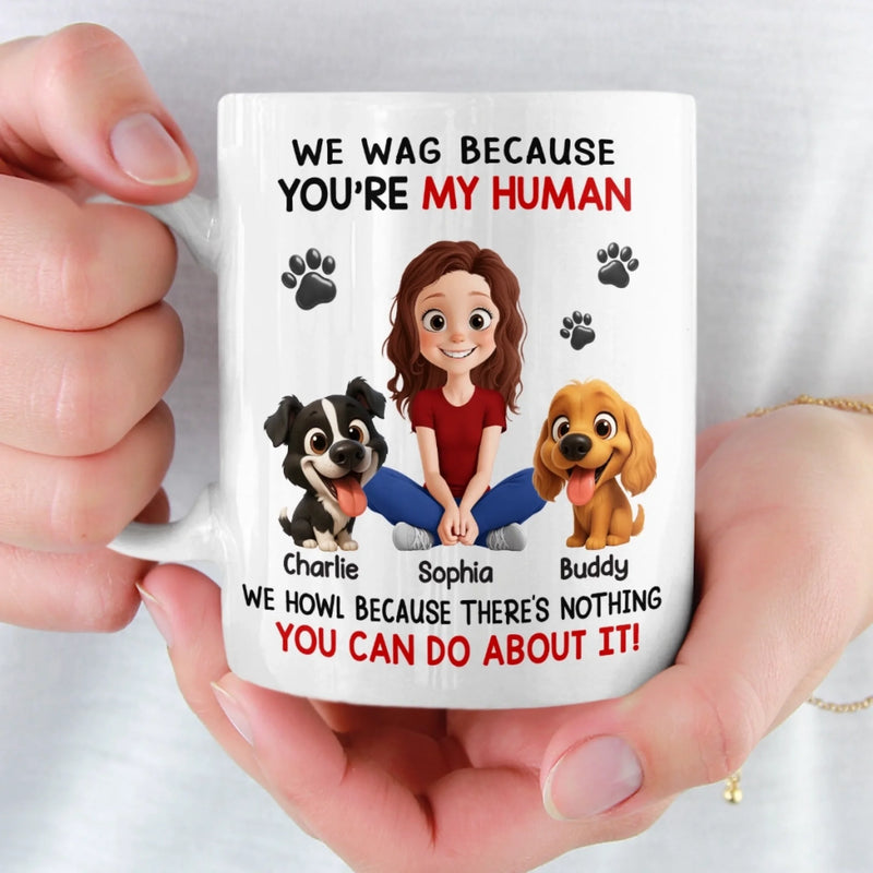 Custom Mug - Personalized Birthday Gifts For Dog Lovers, Dog Dad And Mom - Powered By Paws And Love
