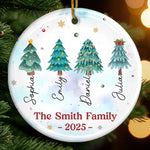 Custom Ceramic Ornament - Personalized Christmas Birthday Gifts For Mom, Dad, Brother, Sister, Kids - Where Love Always Begins