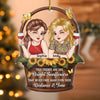 Custom Acrylic Ornament - Personalized Best Friend Birthday Gifts For Women, Besties, Sisters, BFF - Friendship Never Fades