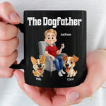 Custom Name Dogfather Gifts for Dog Dads - Personalized Mugs