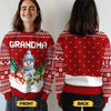 Custom Snowman Unisex Ugly Sweatshirt - Personalized Christmas Birthday Gifts For Mom, Grandma - Christmas Wonder Glows In Every Smile