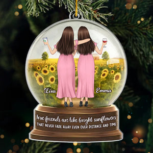 Custom Acrylic Ornament - Personalized Best Friend Birthday Gifts For Women, Besties, Sisters, BFF - Best Friends For Life