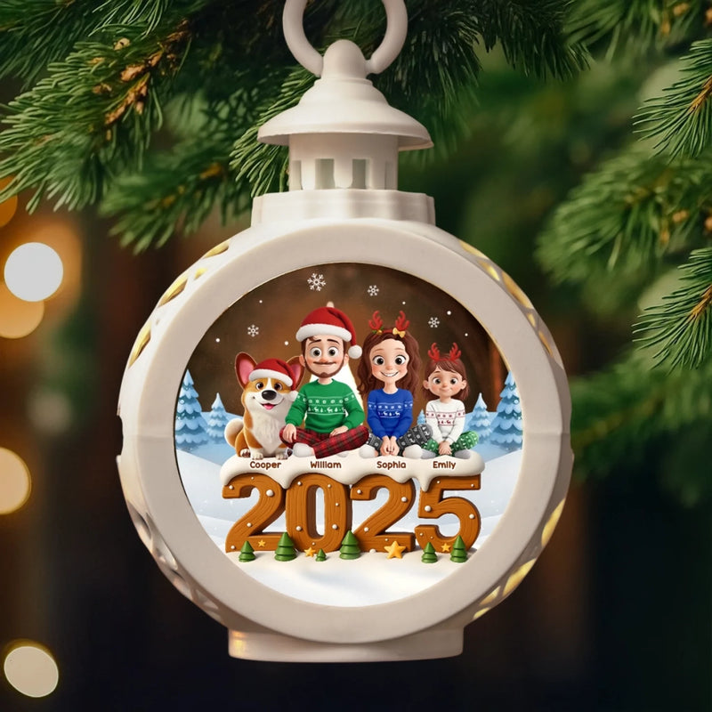 Custom Candlelight Lantern Ornament - Personalized Christmas Birthday Gifts For Mom, Dad, Brother, Sister, Kids - The Way We Belong